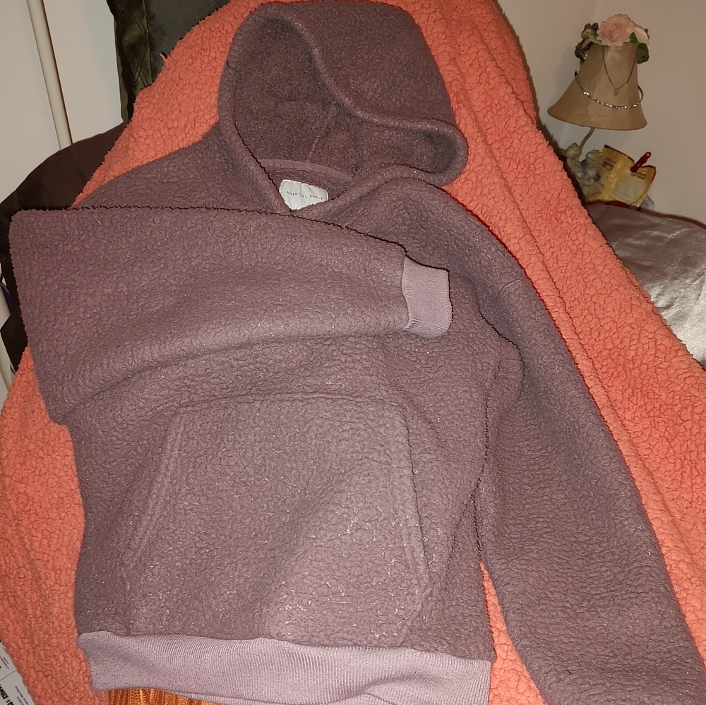 American eagle sherpa purple/ maroon